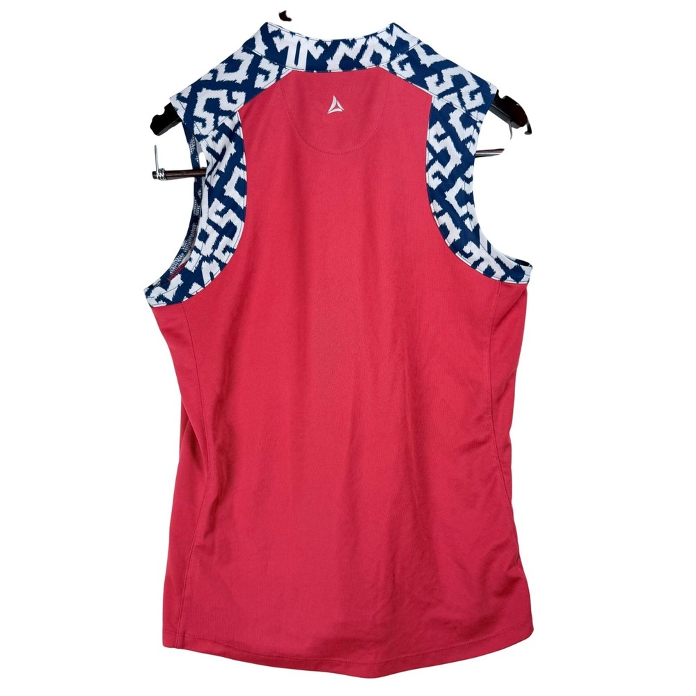 Bermuda Sands Womens‎ Red Sleeveless Golf Polo Shirt Crescent Oaks Medium - Picture 4 of 8